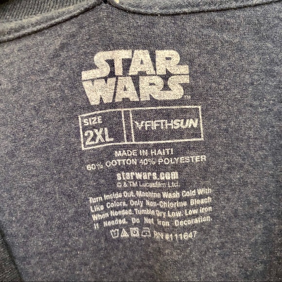 Disney Star Wars Men’s Han Solo T-Shirt XXL New - Picture 5 of 6